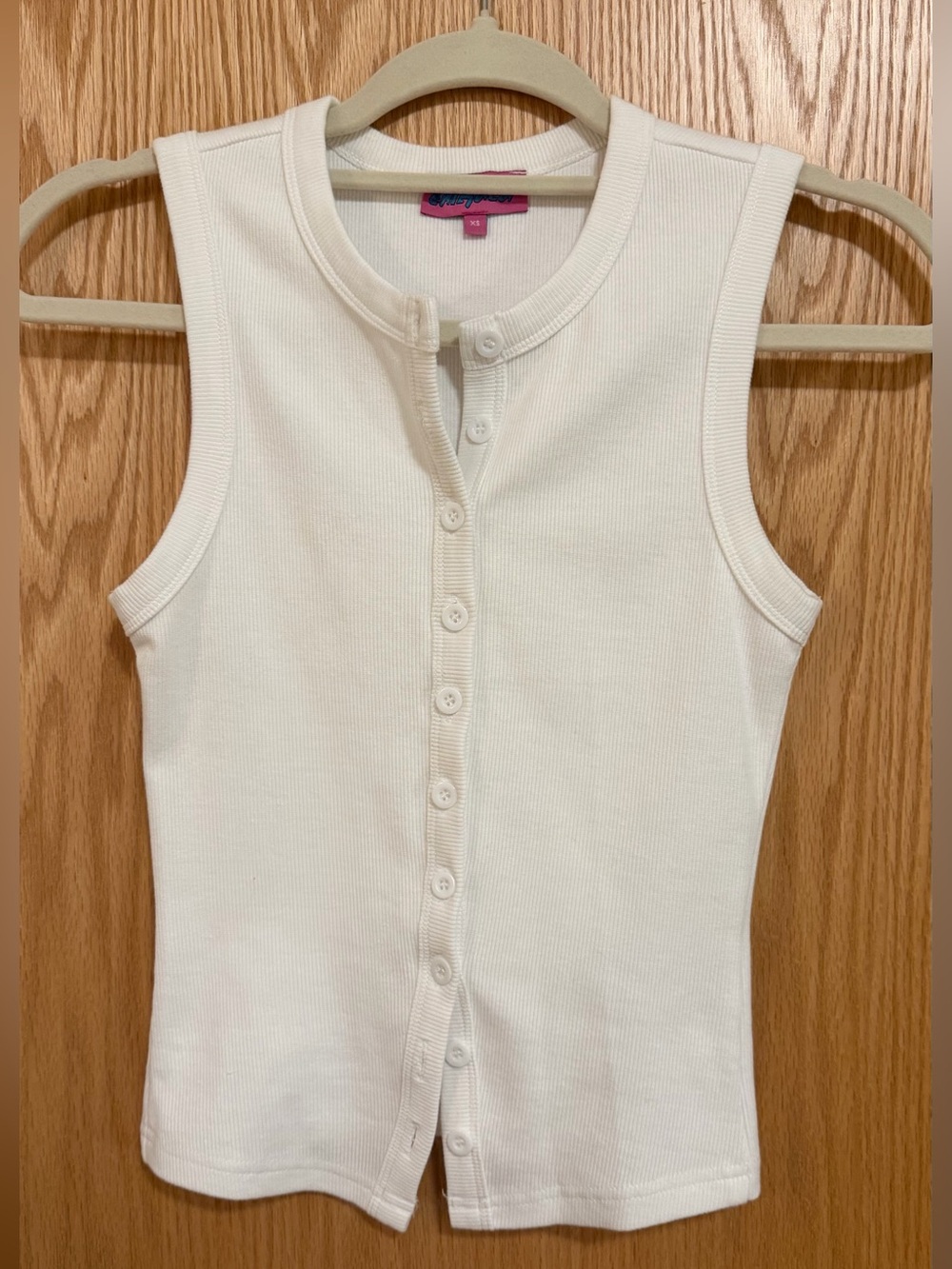 Edikted white button up tank